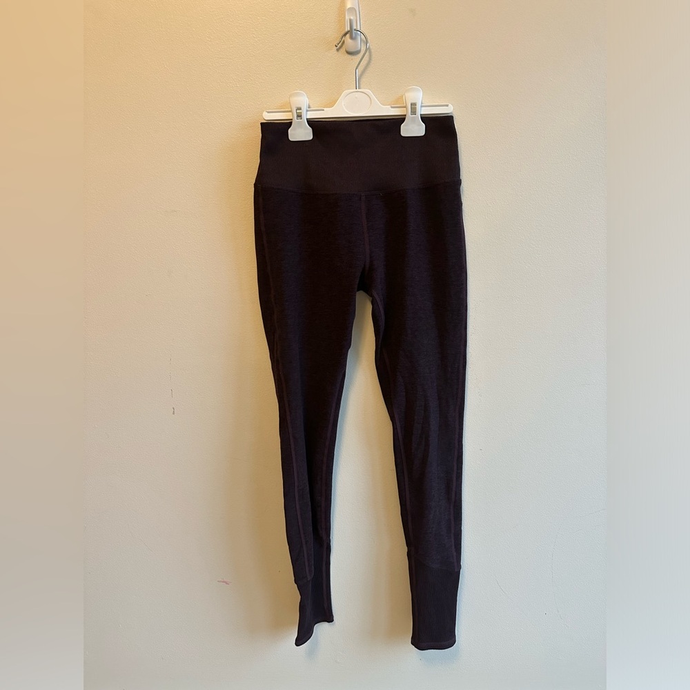 High Waist Alosoft Lounge Legging in Oxblood Heather (S)
